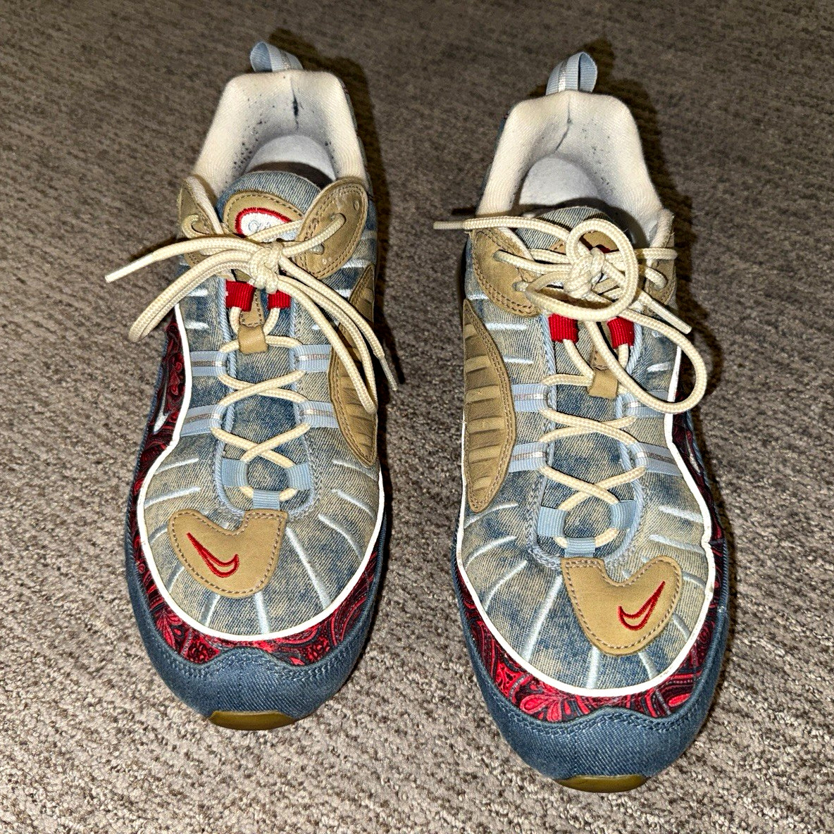 Nike Air Max 98 Wild West Denim Paisley BV6045-400 Men’s Size 9.5