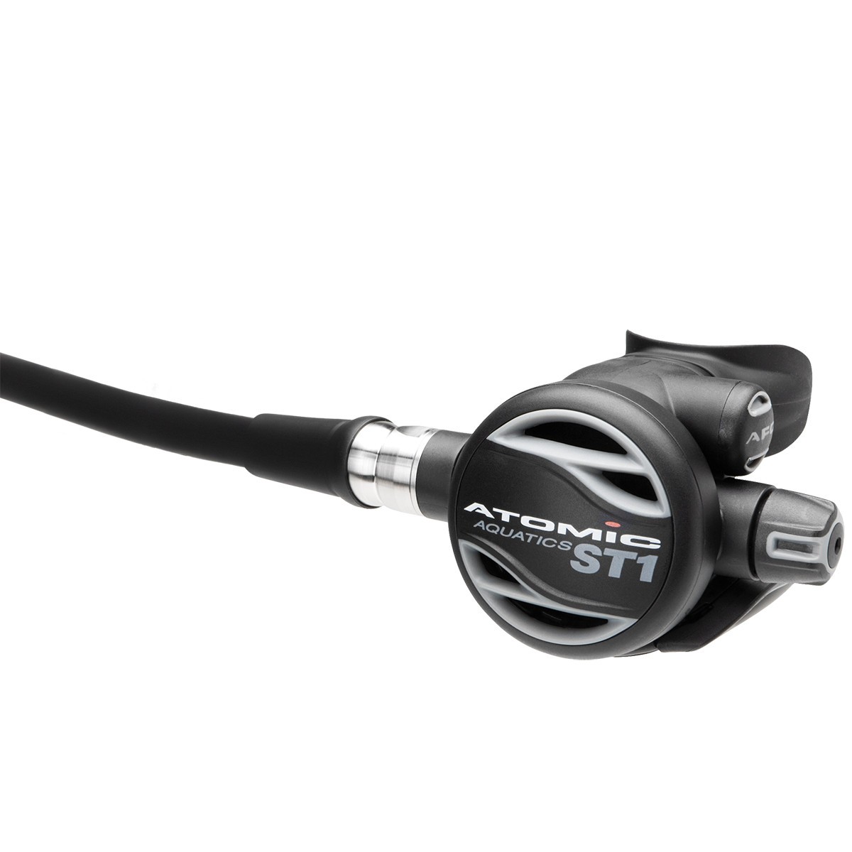 Atomic Aquatics ST1 Second Stage Regulator - Gray, 32 Hose - 02-0211-3P-S