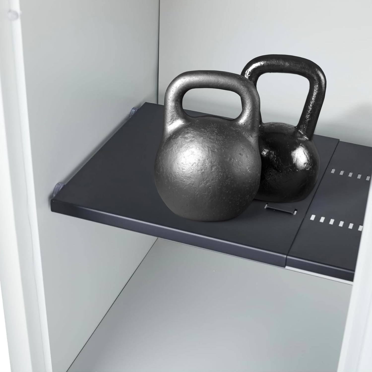 Metal Adjustable Locker Shelf | Heavy Duty Powder-Coated Steel Locker Organizer