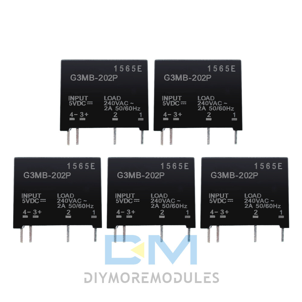 1/2/5/10PCS 5V/12V/24V G3MB-202P DC-AC PCB SSR Solid State Relay Module