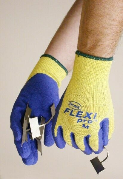 NEW BOSS Flexi Pro Glove with Kevlar Latex Coated Palm & Fingers, UNISEX, X-LRG