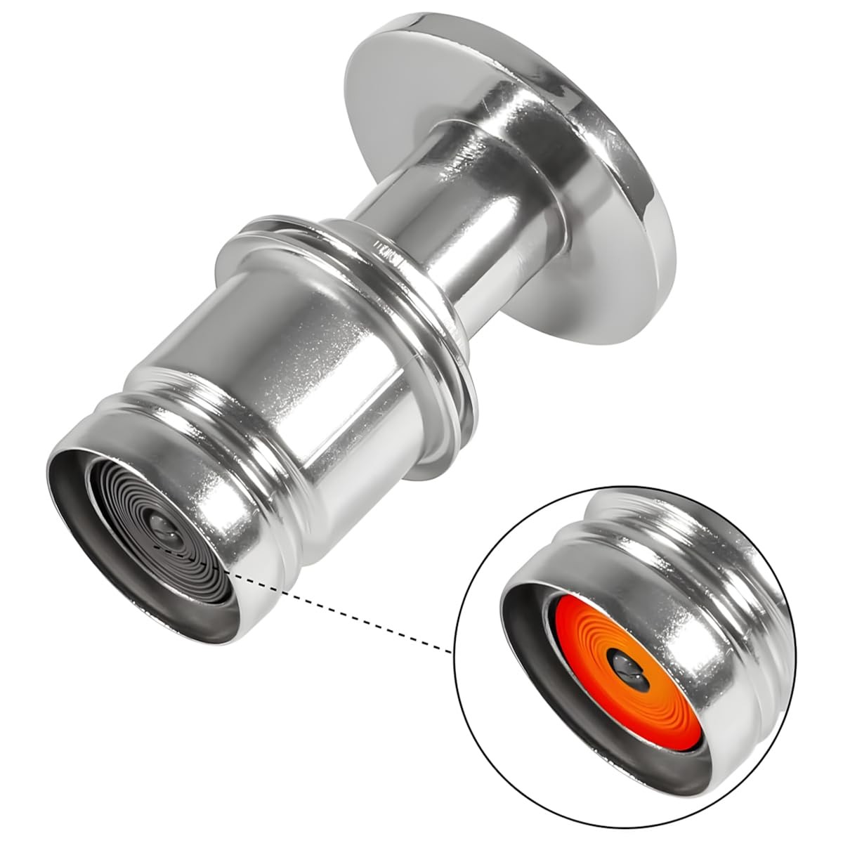 AUCELI Nitrous Button Car Cigarette Lighter Plug, Aluminum Alloy B/NITROUS