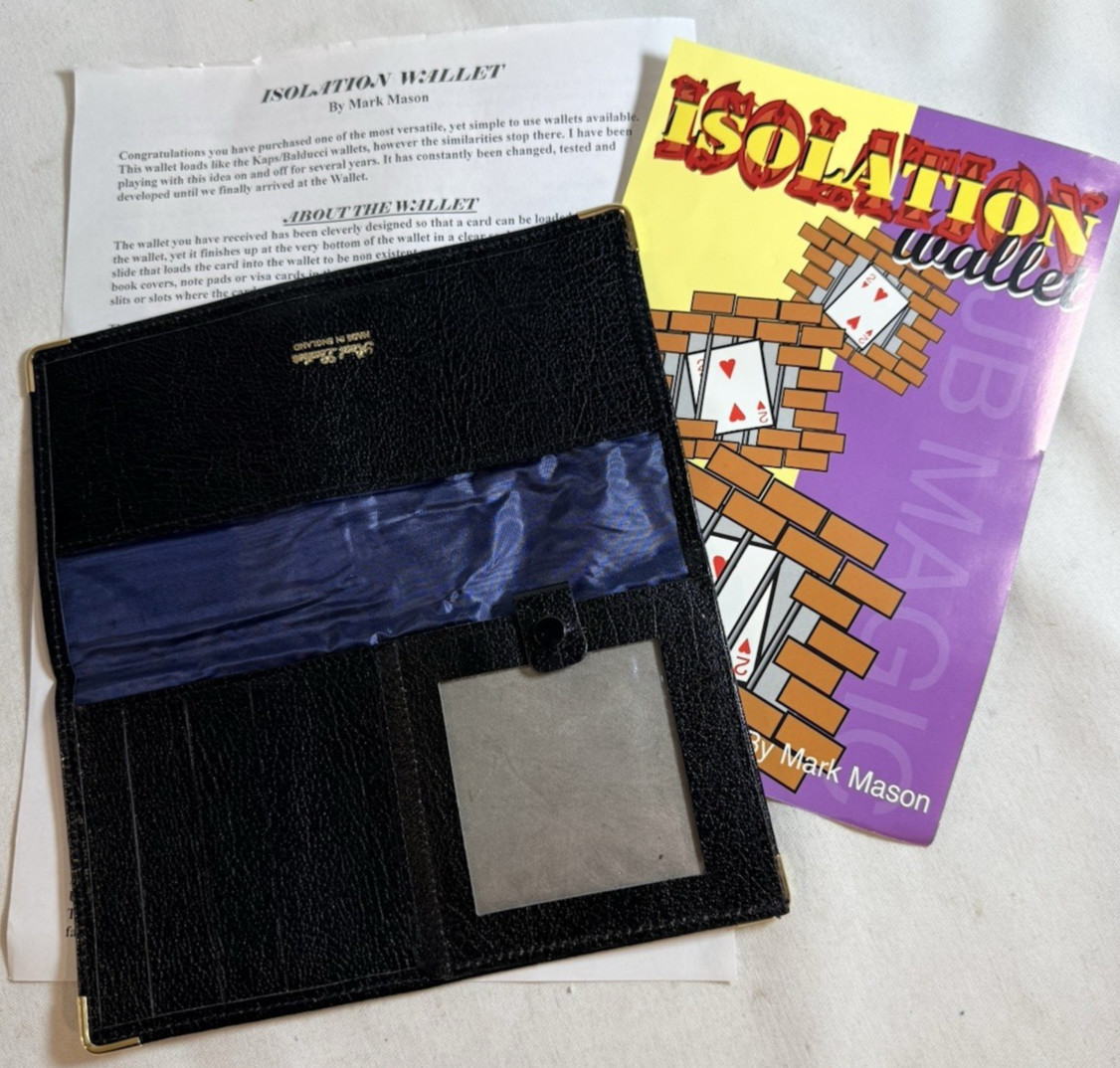 Isolation Wallet by Mark Mason - Vintage Card Magic Trick