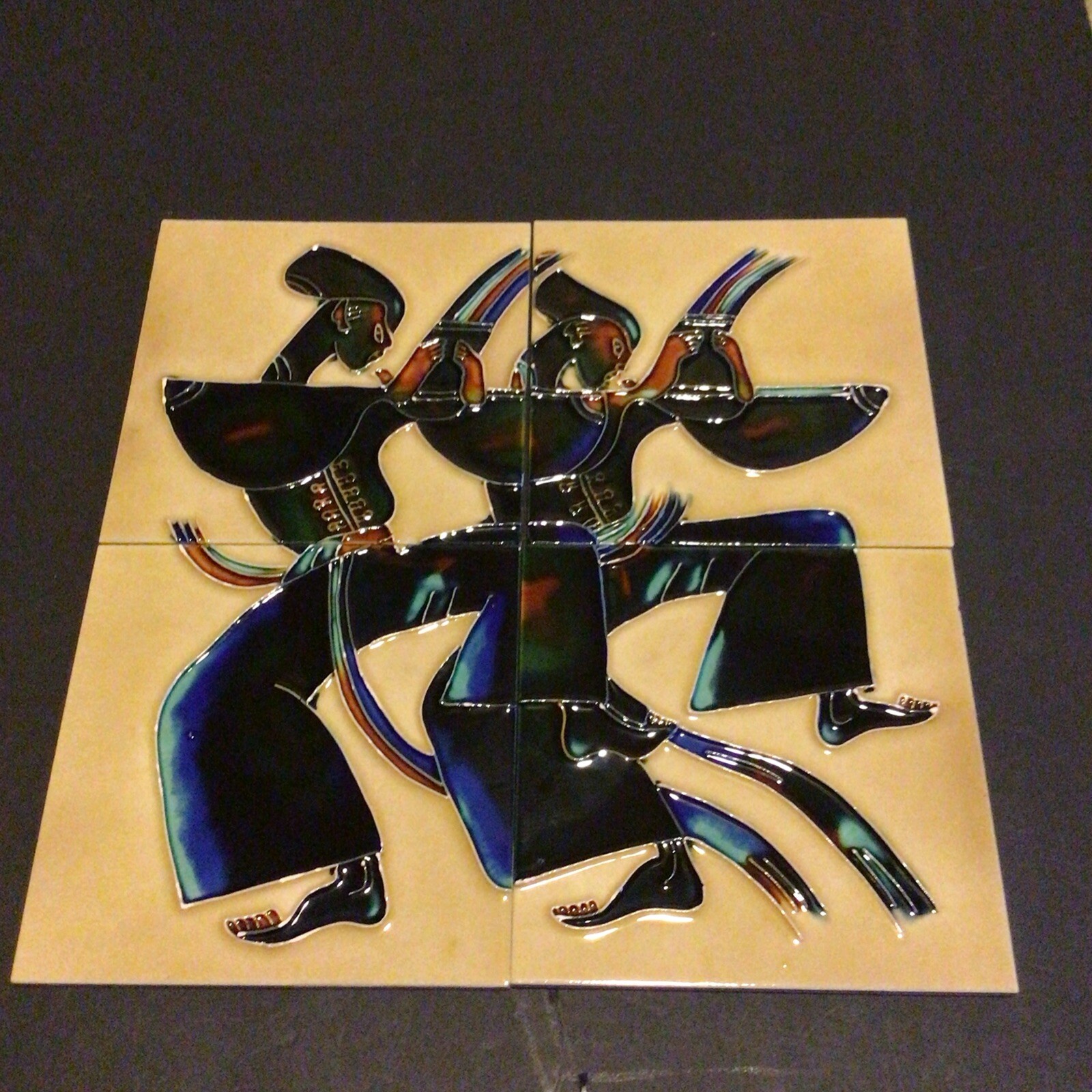 Vintage Ceramic Tiles Art 12”x12” Accent Tiles Mural