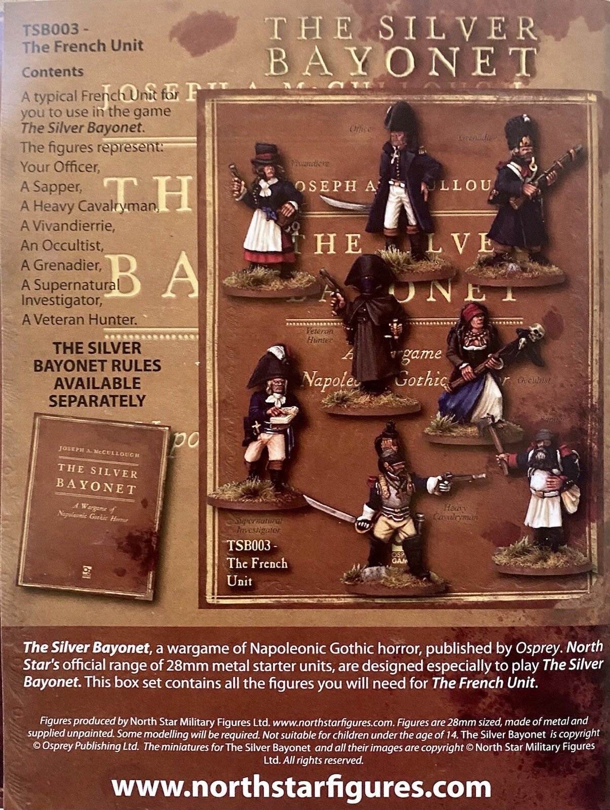 The Silver Bayonet • The French Unit • 28mm • New 8 minis • North Star Osprey