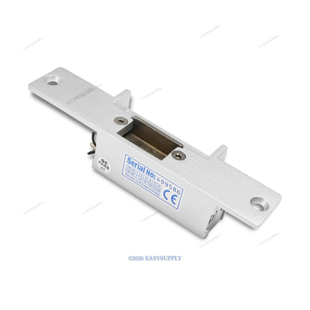 HOMSECUR DC12V Door Security Strike Lock 1100lbs for Time Attendance System