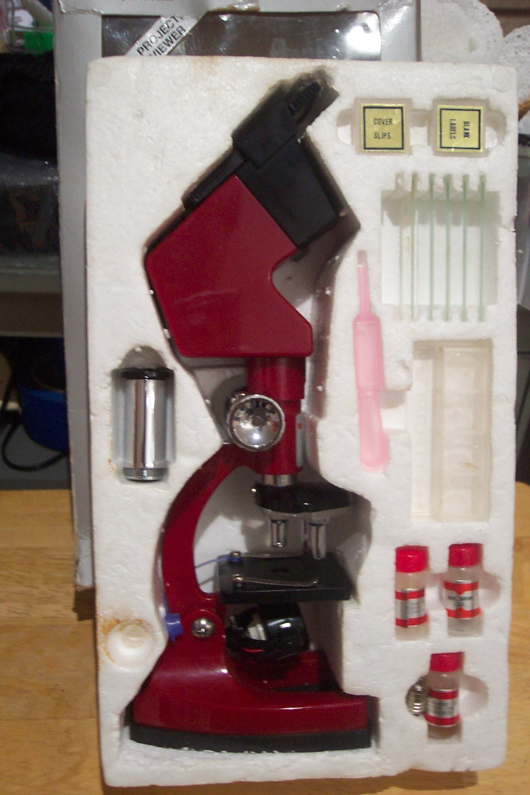 1984 TASCO 750 Power Microscope Discovery Kit 75 300 750x USA  NIB