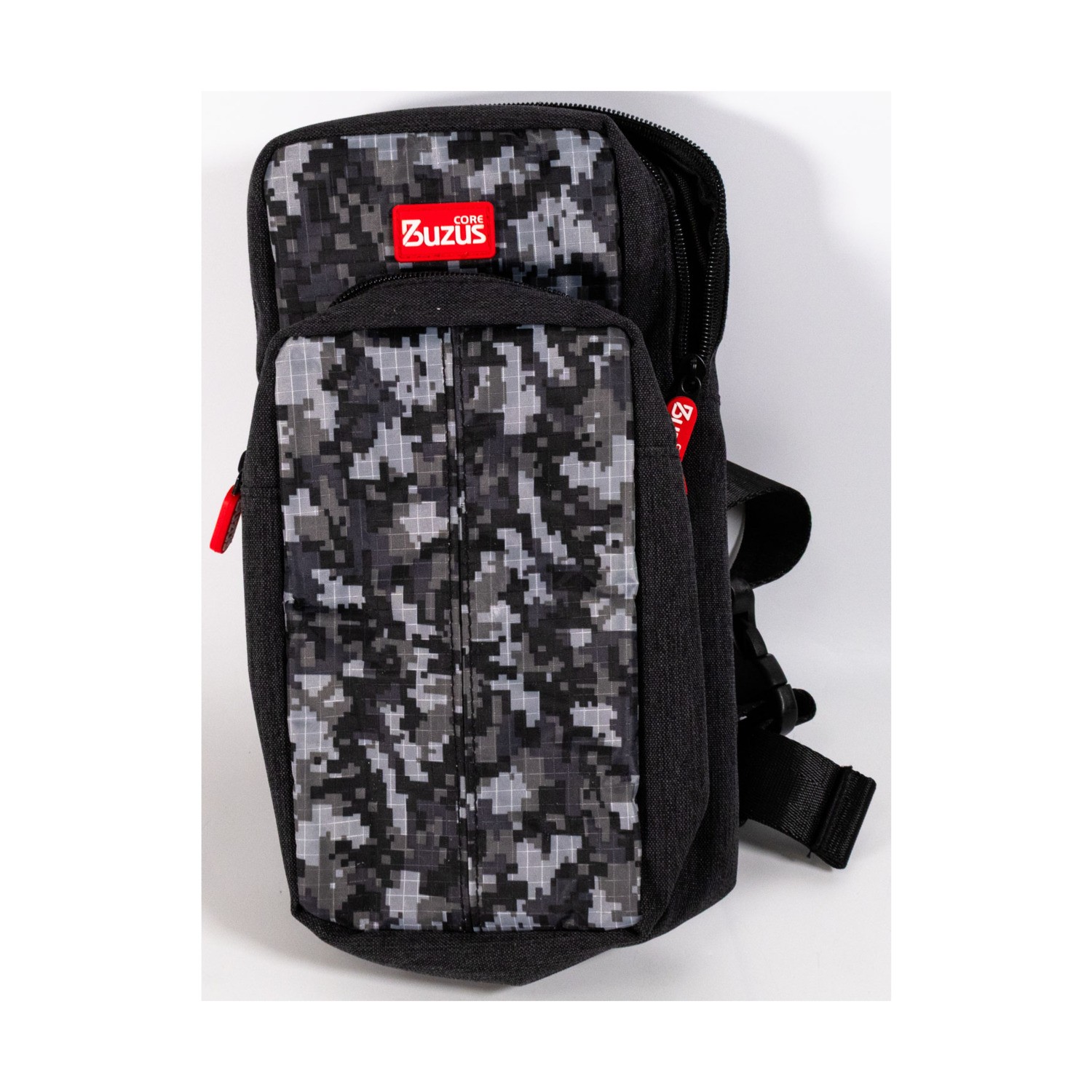 Core Buzus Gaming Storage Black and Grey Camo Game Bag NM