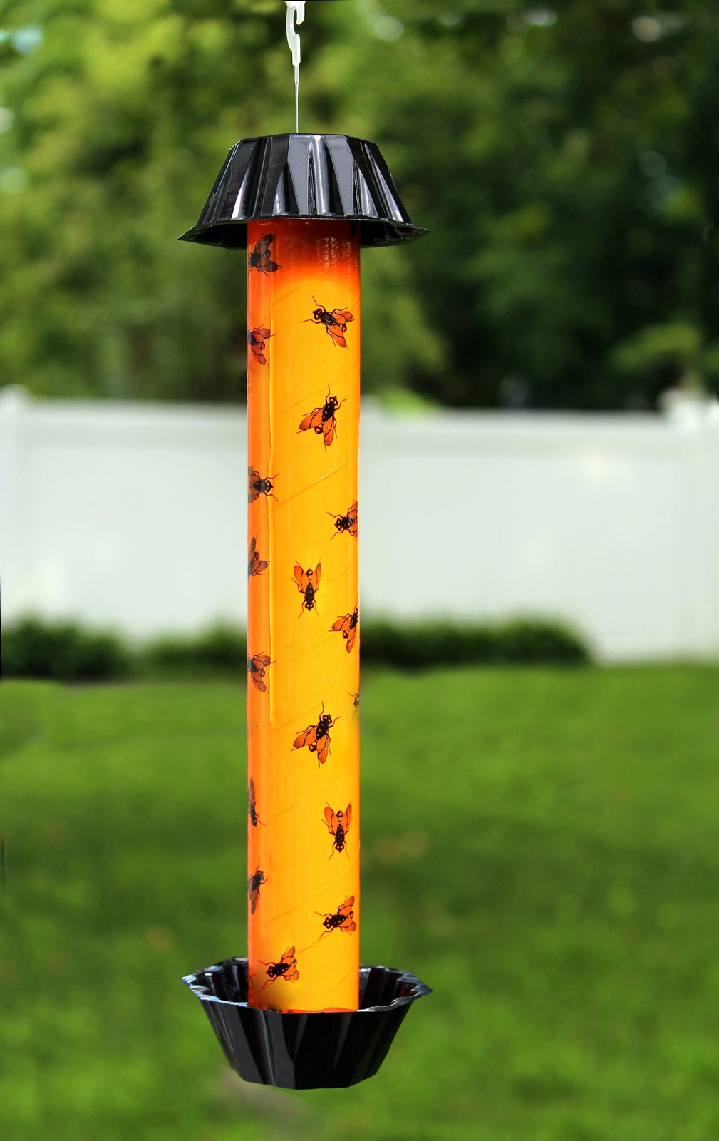 Fly stick trap for indoor outdoor flying insect control