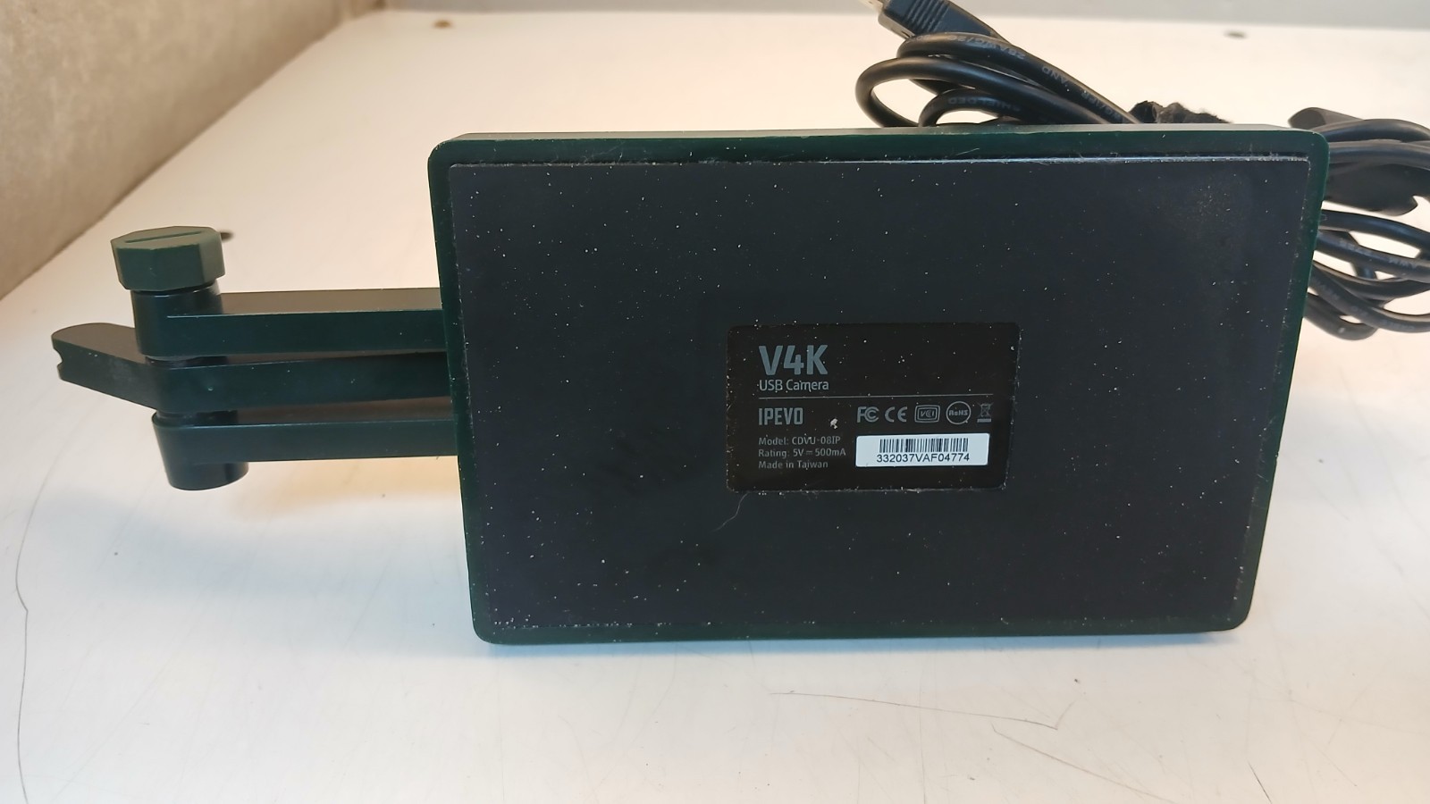 IPEVO V4K High Definition USB Document Camera CDVU-08IP *TESTED WORKING* *READ*
