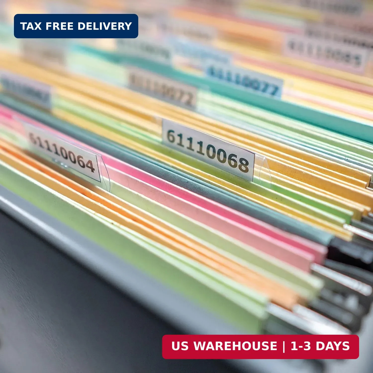 200 Pcs Hanging File Folder Tabs and 200 Pcs 2 Inch File Folder Labels | Plastic
