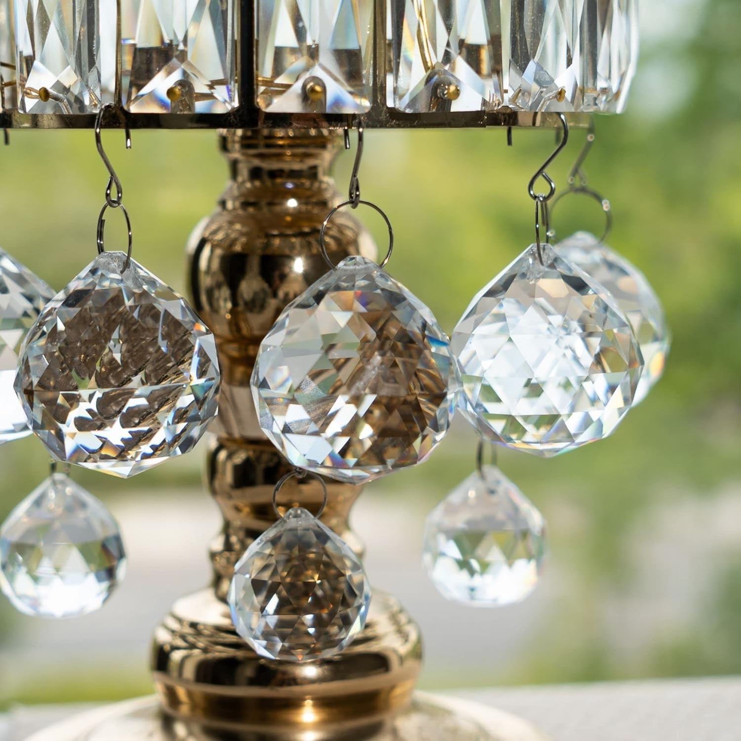 Spherical 50mm Clear Glass Crystal Prism - Perfect Gift and Home Decor Accent