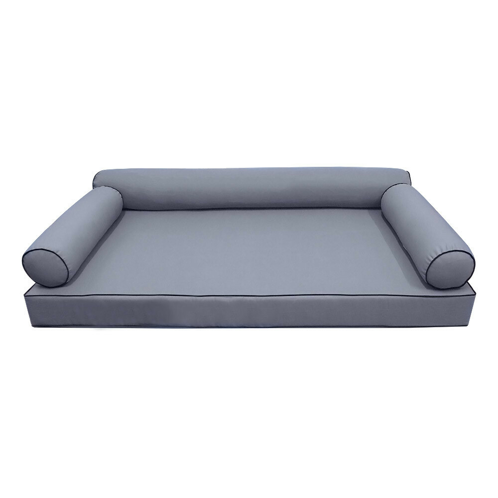 *COVER ONLY*-Style 6 Daybed Mattress Bolster Pillow Covers Contrast Twin-AD001