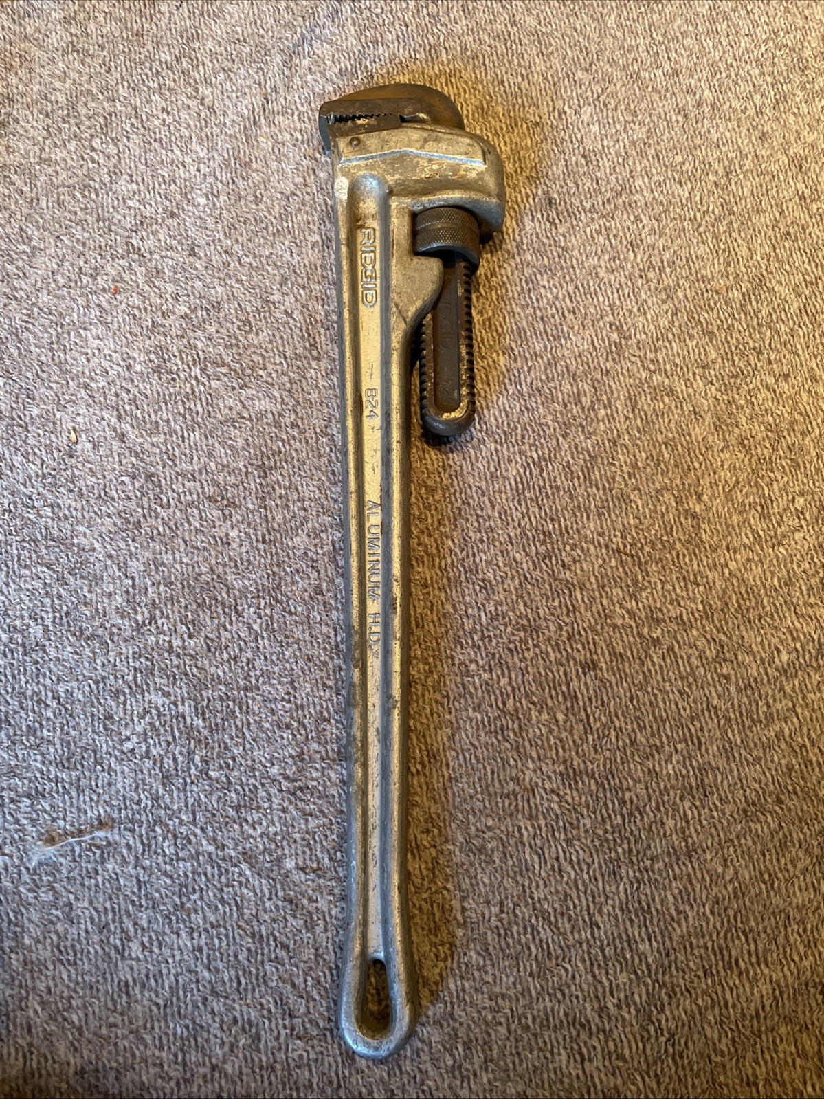 RIDGID 824 24 In Heavy Duty Pipe Wrench Adjustable Aluminum USA Tool