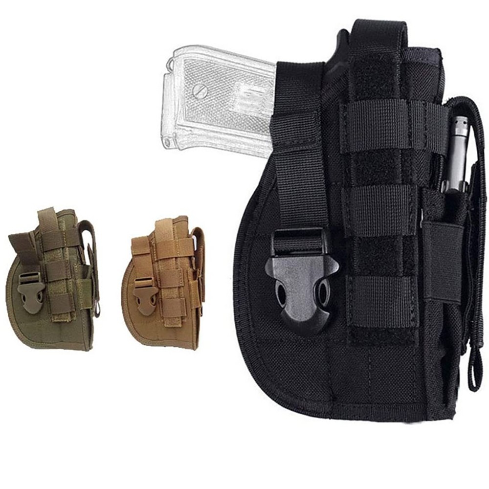 Airsoft Paintball Tactical MOLLE Holster Right Hand for G 17 1911 45 92 P226