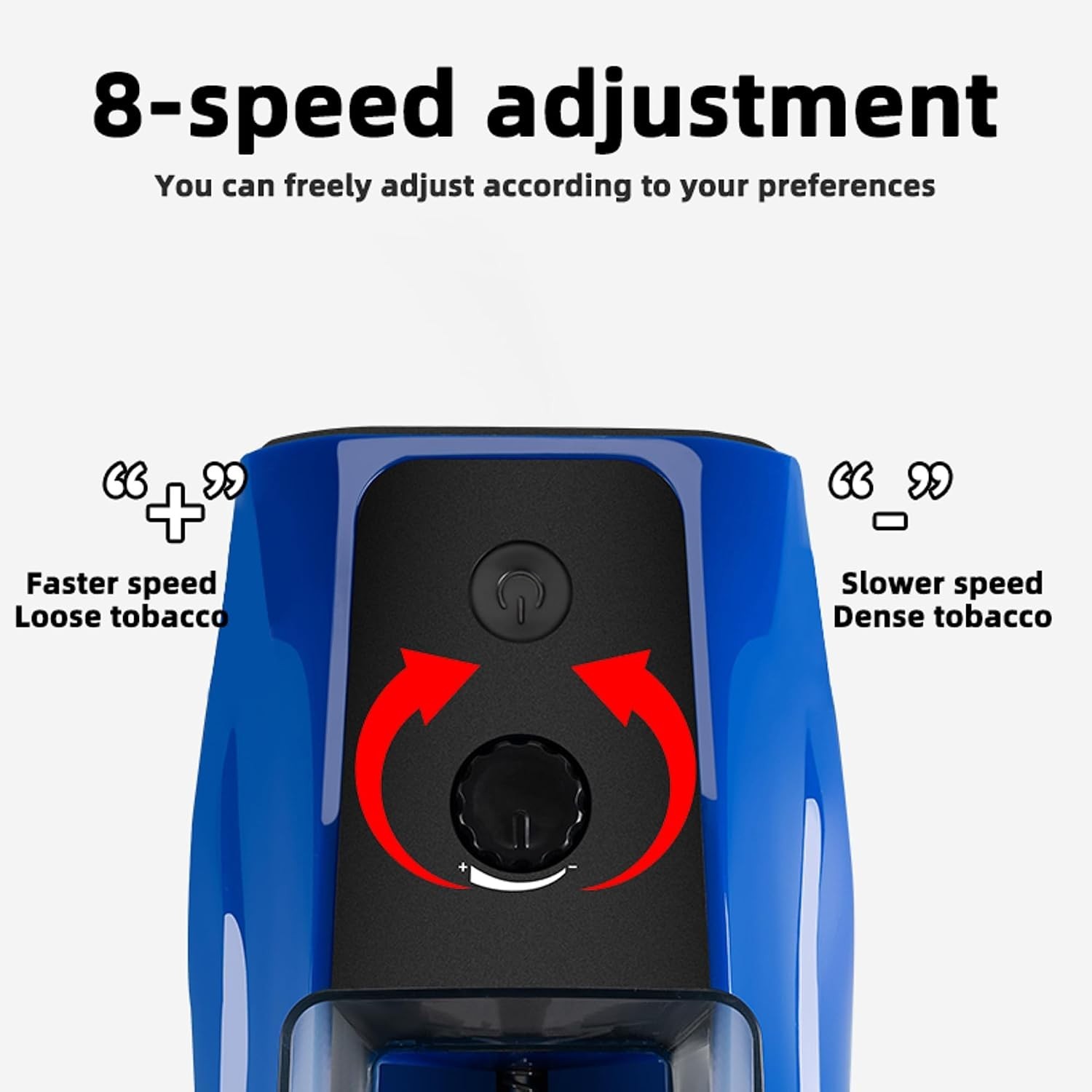 Blue Electric Cigarette Rolling Machine - User-Friendly Design for Quick Rolling