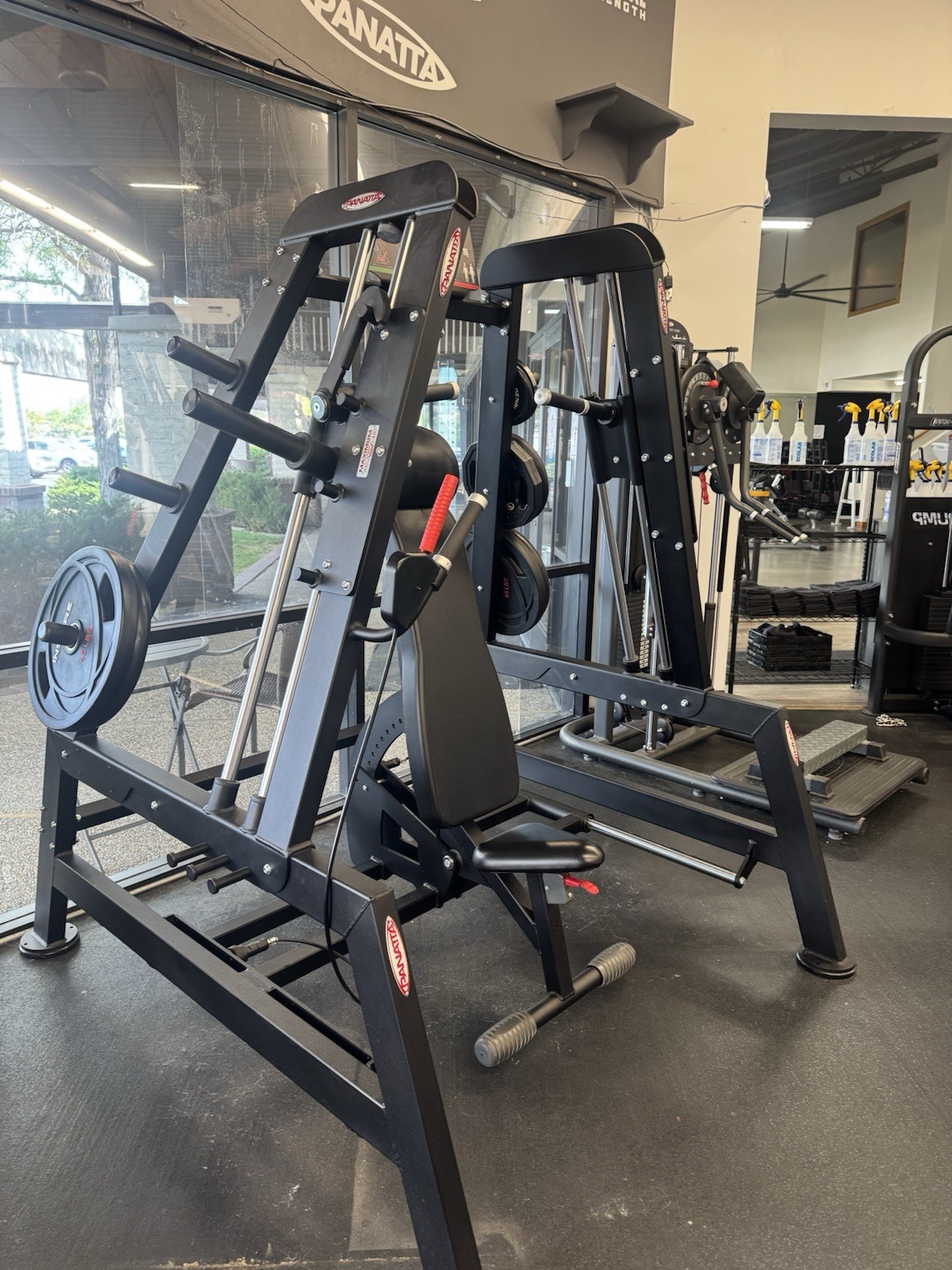 Panatta dual upper Smith Machine incline/shoulder press