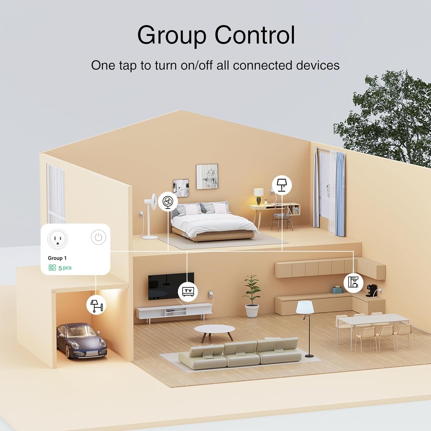 Plug WiFi Smart Plugs Compatible with Alexa and Google Home Outlet Timer APP