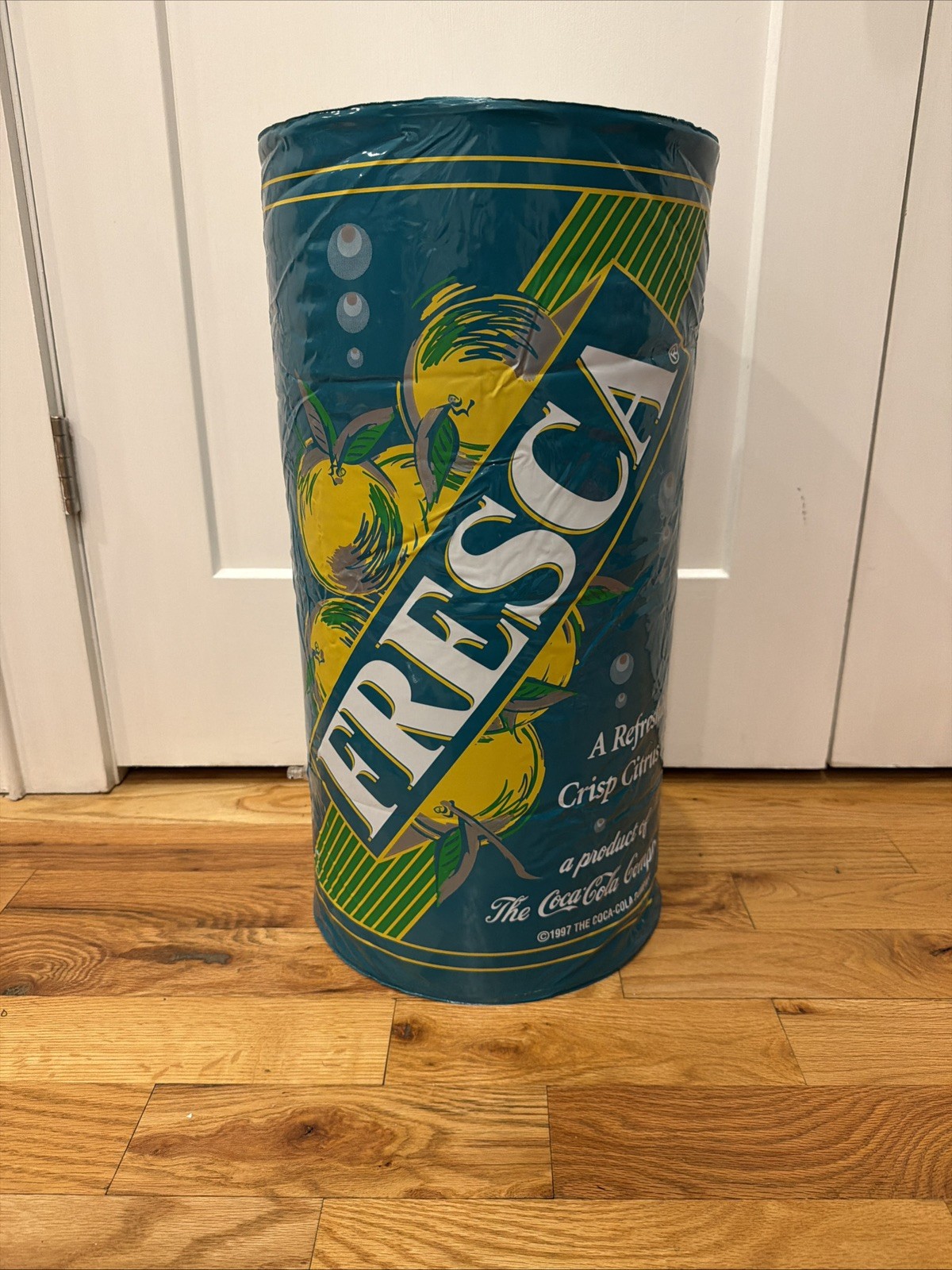 Rare Vintage 1997  Inflatable Blow Up Fresca Soda Can 24" Tall NEW