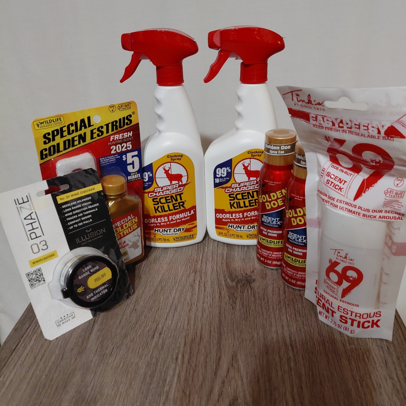 Wildlife Research Center Scent Killer, Golden Doe, Golden Estrus Hunter's Pack