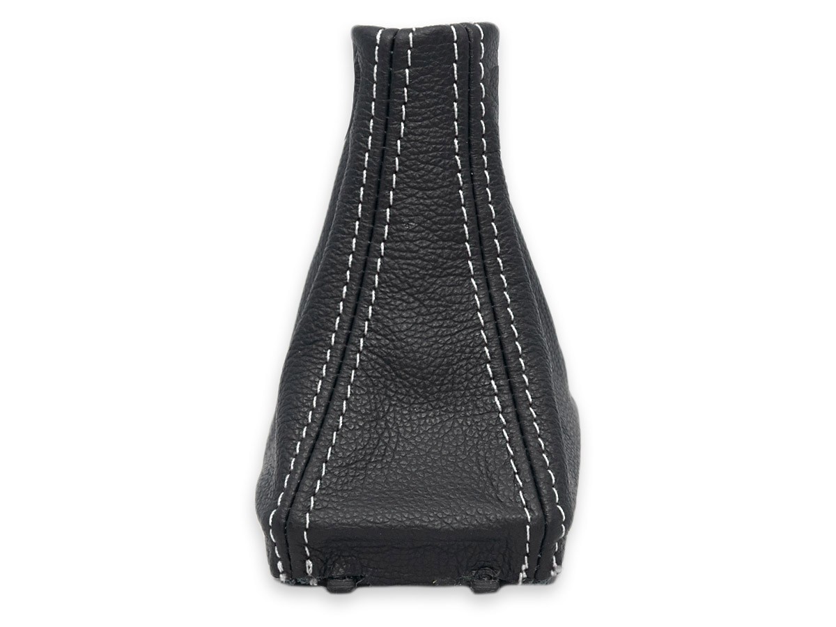 FOR VOLVO XC90 2014-2019 automatic GEAR SHIFT BOOT GAITER LEATHER STITCH WHITE