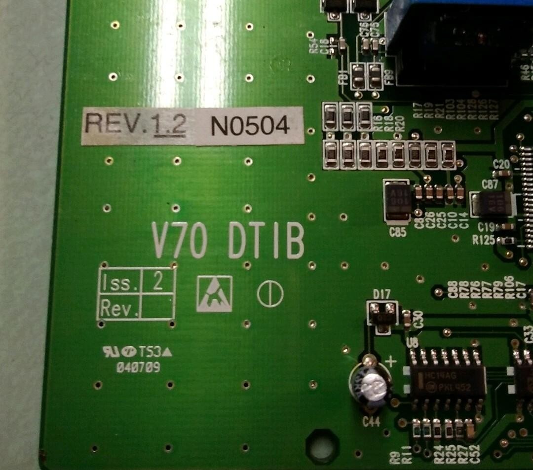 Vodavi Vertical Starplus STS/STSe V70 DTIB 8 Port Digital Station Card REV 2