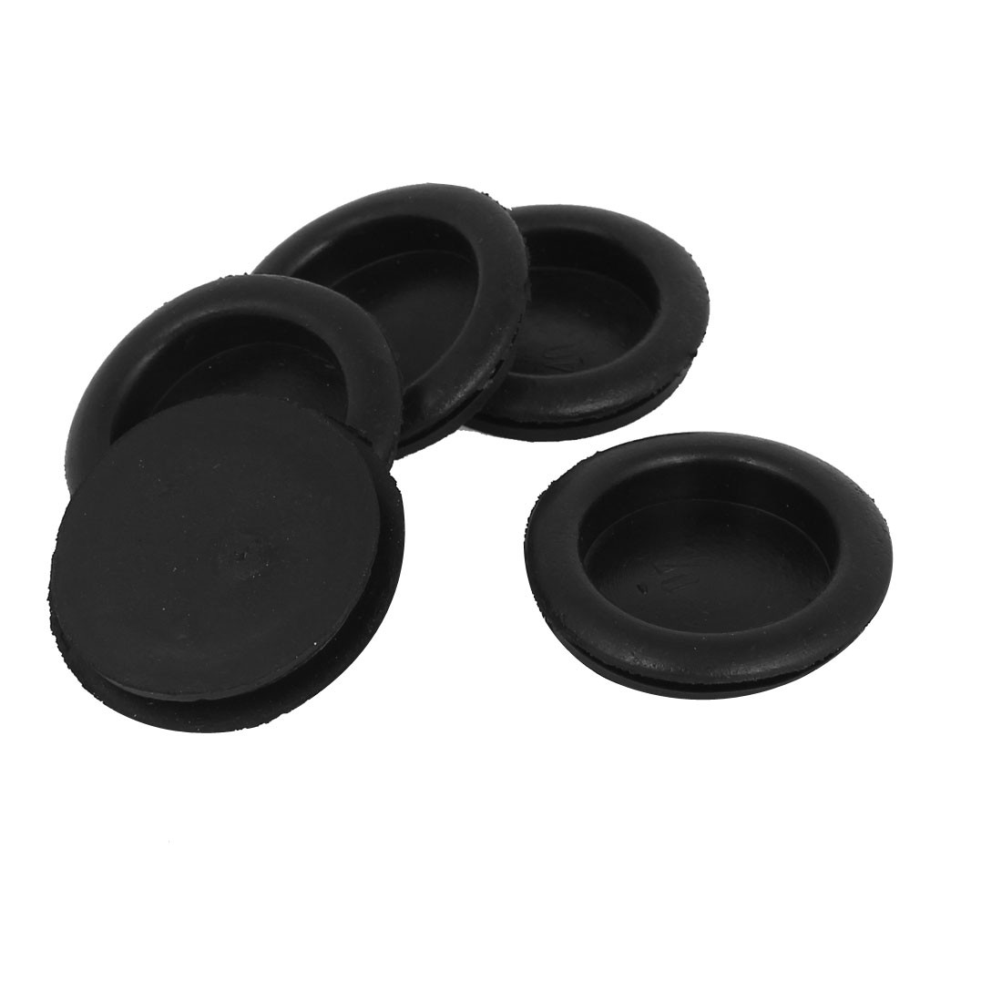 5pcs Black Rubber Closed Wire Cable Gasket Grommets 40mm(29.5mm)