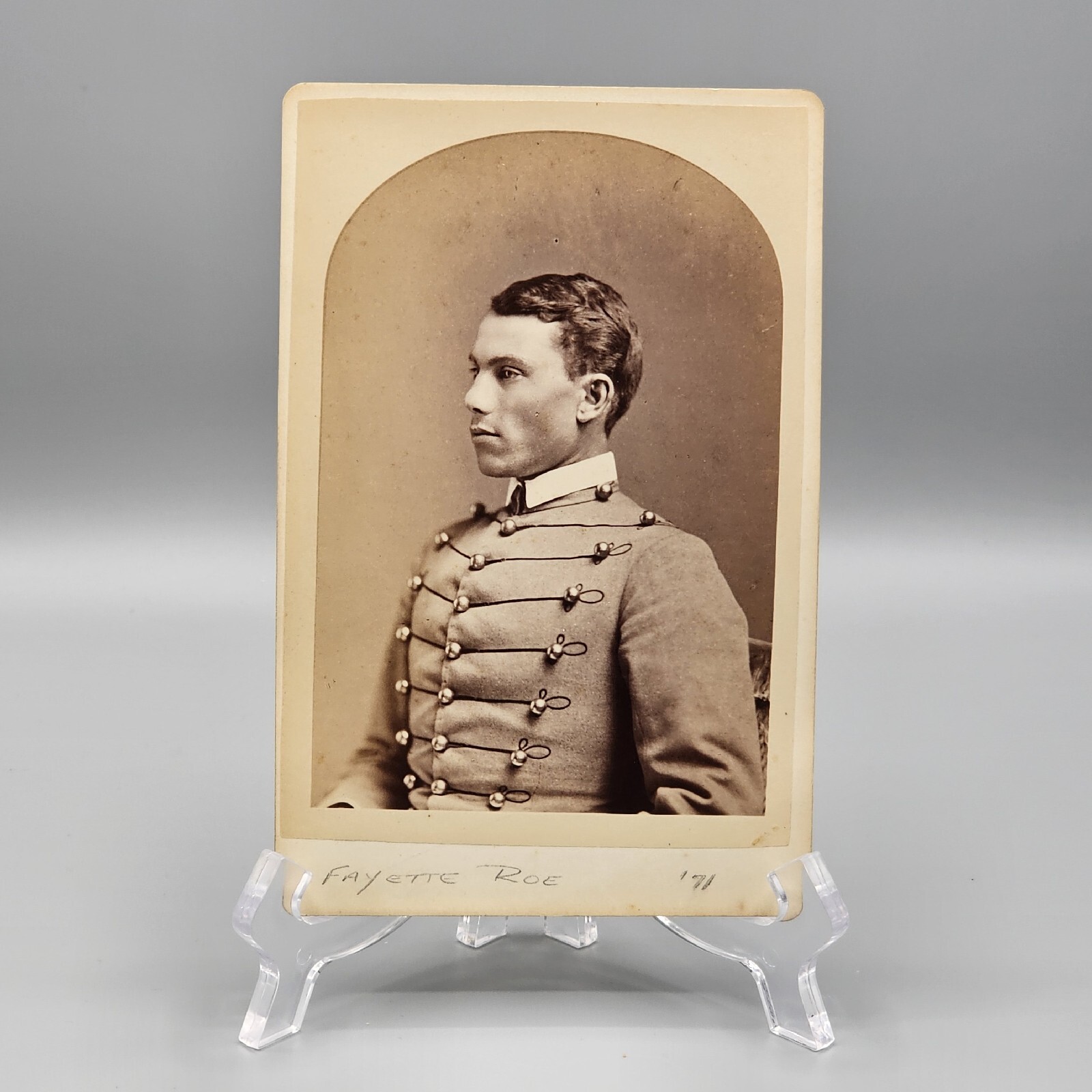 Military Cabinet Card Portrait ??? USMA 1871 See Details
