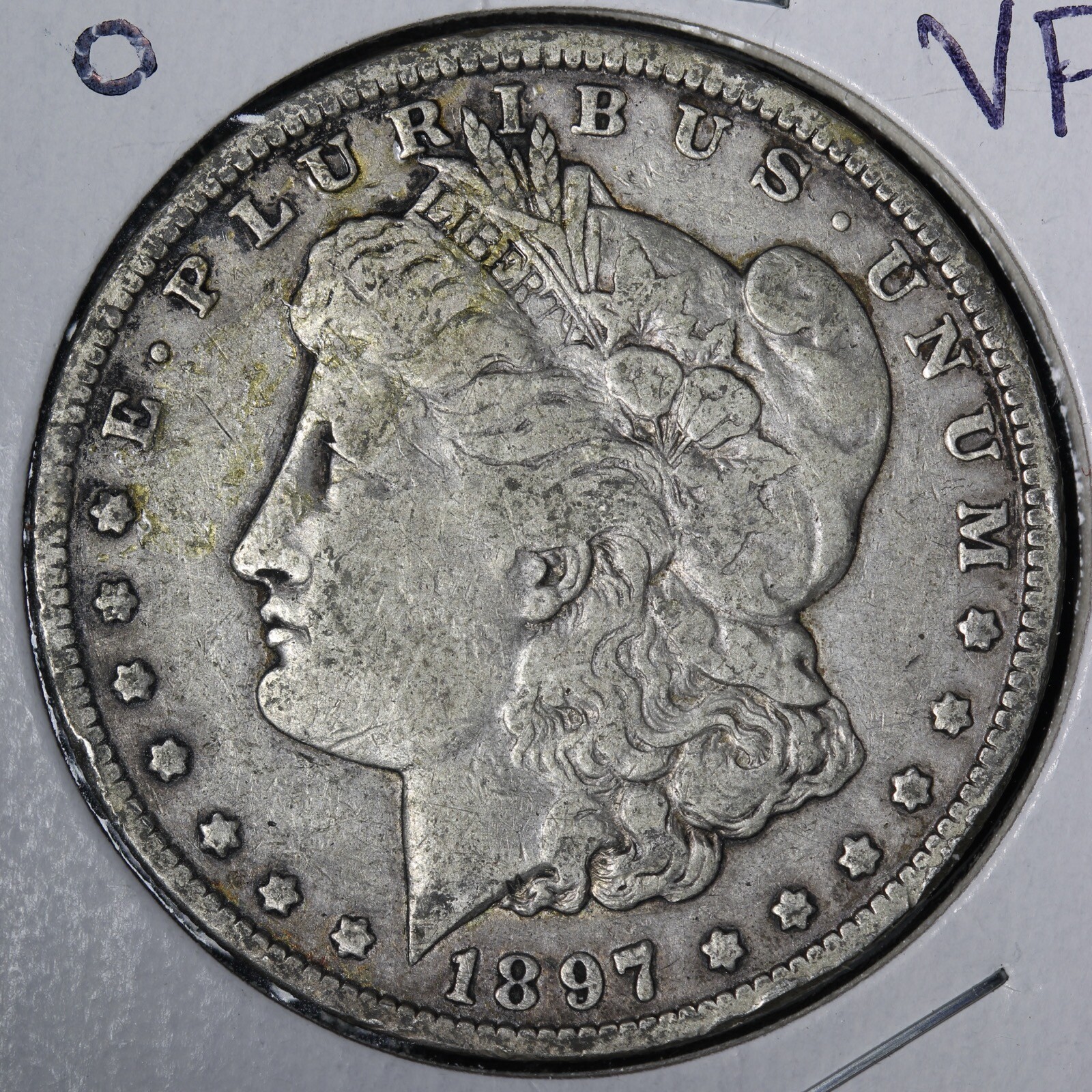 1897-O Morgan Silver Dollar VF E130 SNM