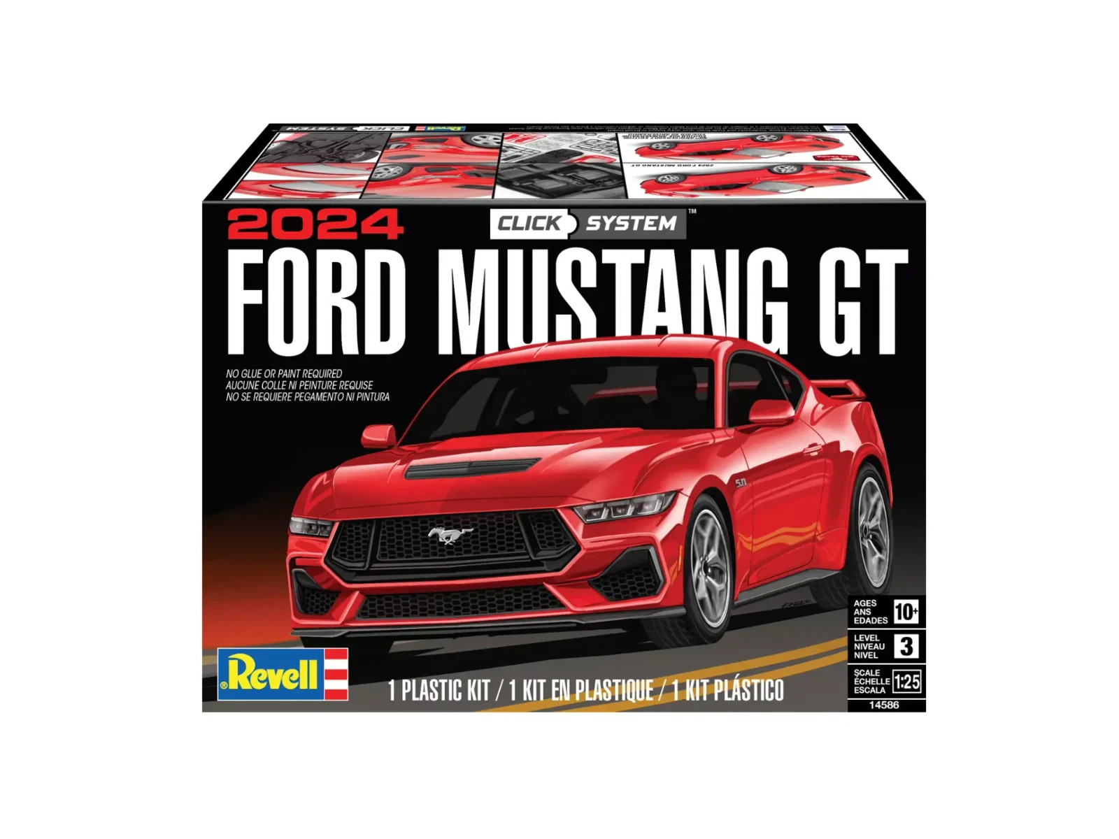 Revell 14586  2024 Ford Mustang GT 5.0 plastic model kit 1/25