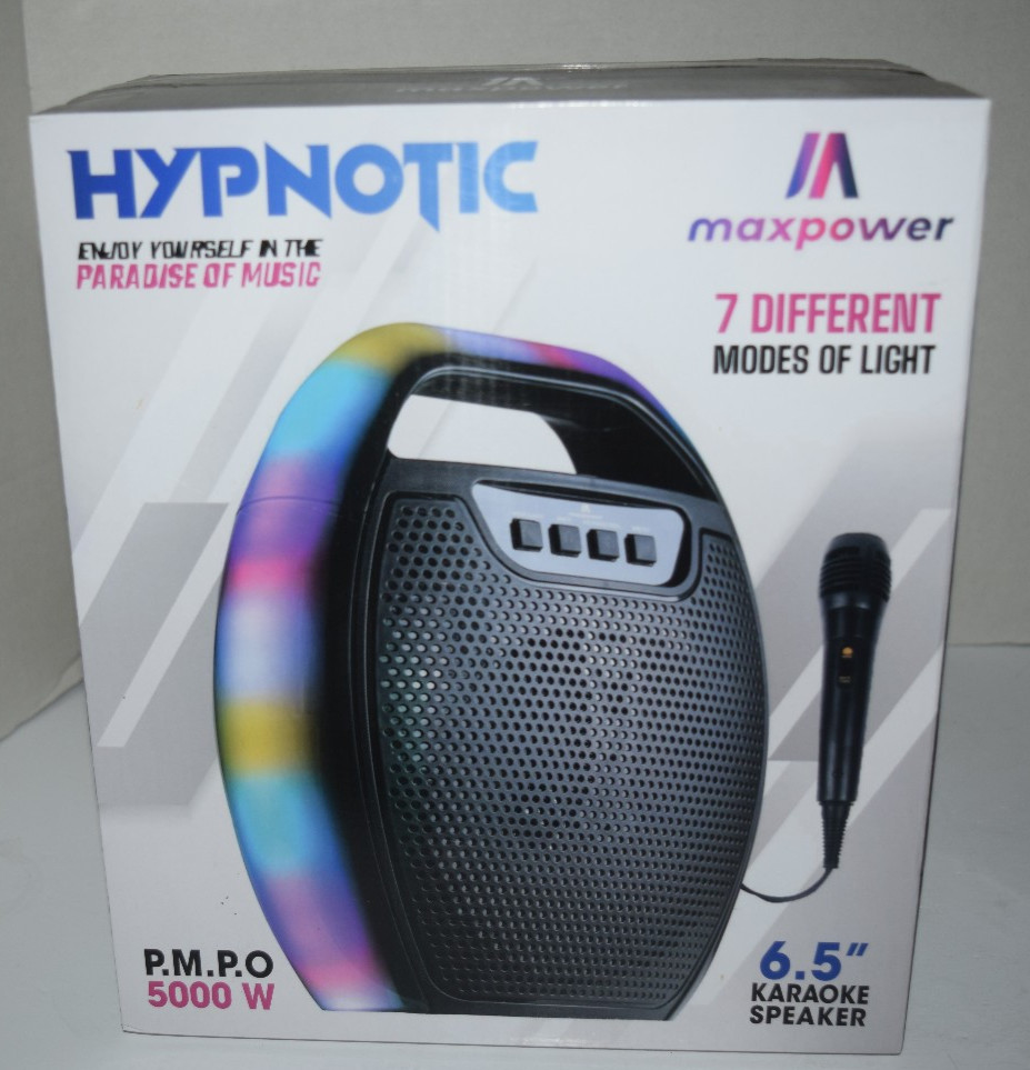 Maxpower HYPNOTIC Karaoke Speaker 6.5" 5000W Sealed Brand New