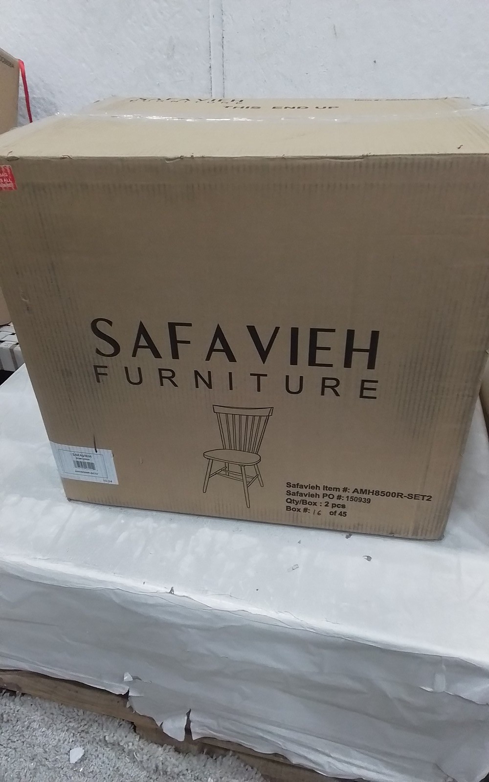 Safavieh PARKER SPINDEL SIDE CHAIR, Reduced Price 2172770940 AMH8500R-SET2