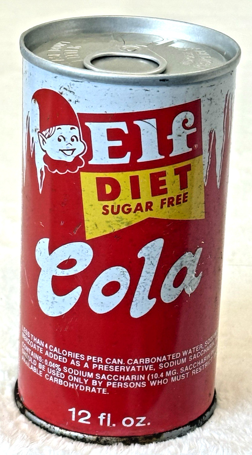 1970 Pixie“Elf”-Diet Sugar Free-Cola-Hopkins, Minnesota-12 oz-Steel Soda-Pop Can