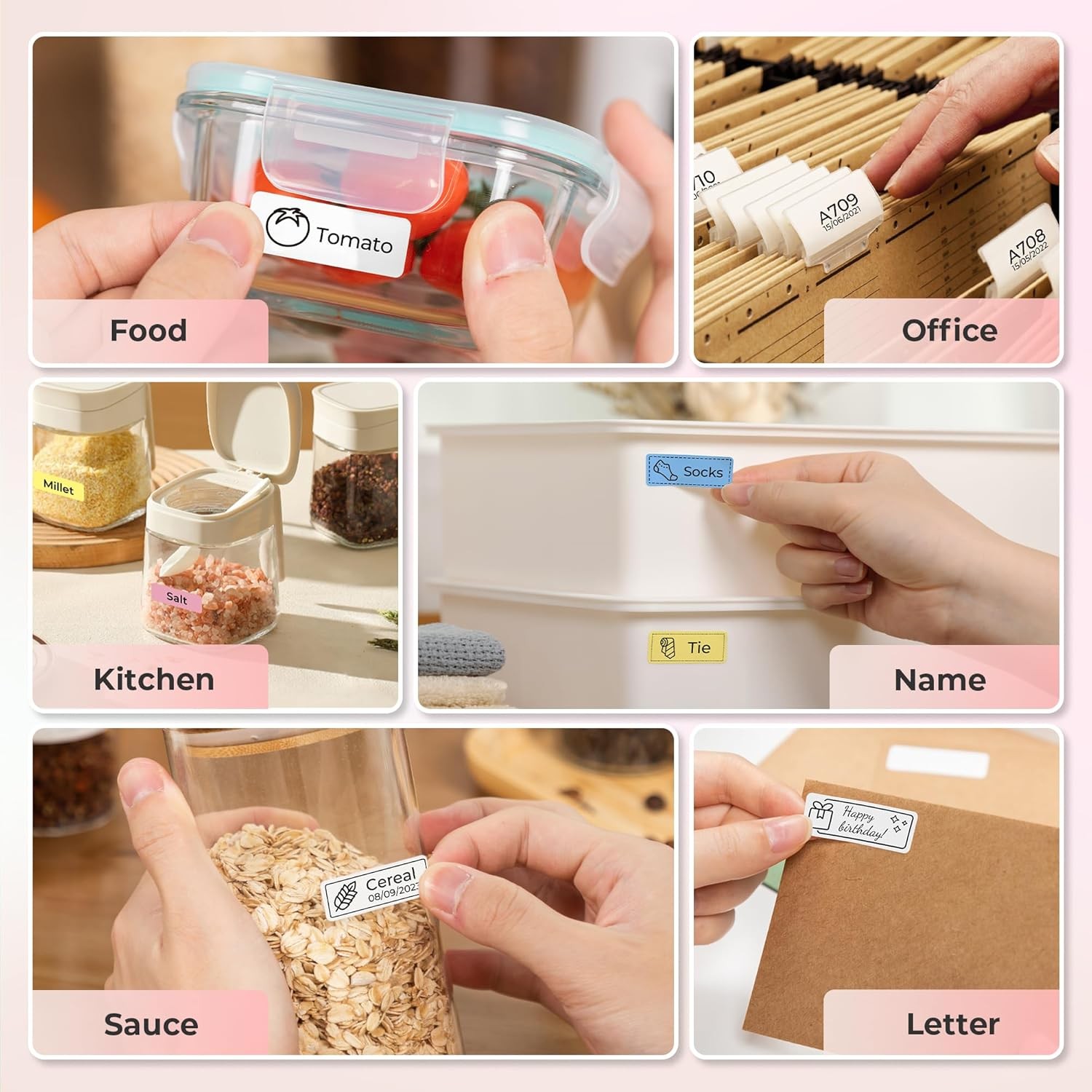 Label Maker Machine w/ Tape,P21 Bluetooth Label Printer,Wireless Mini Label Make
