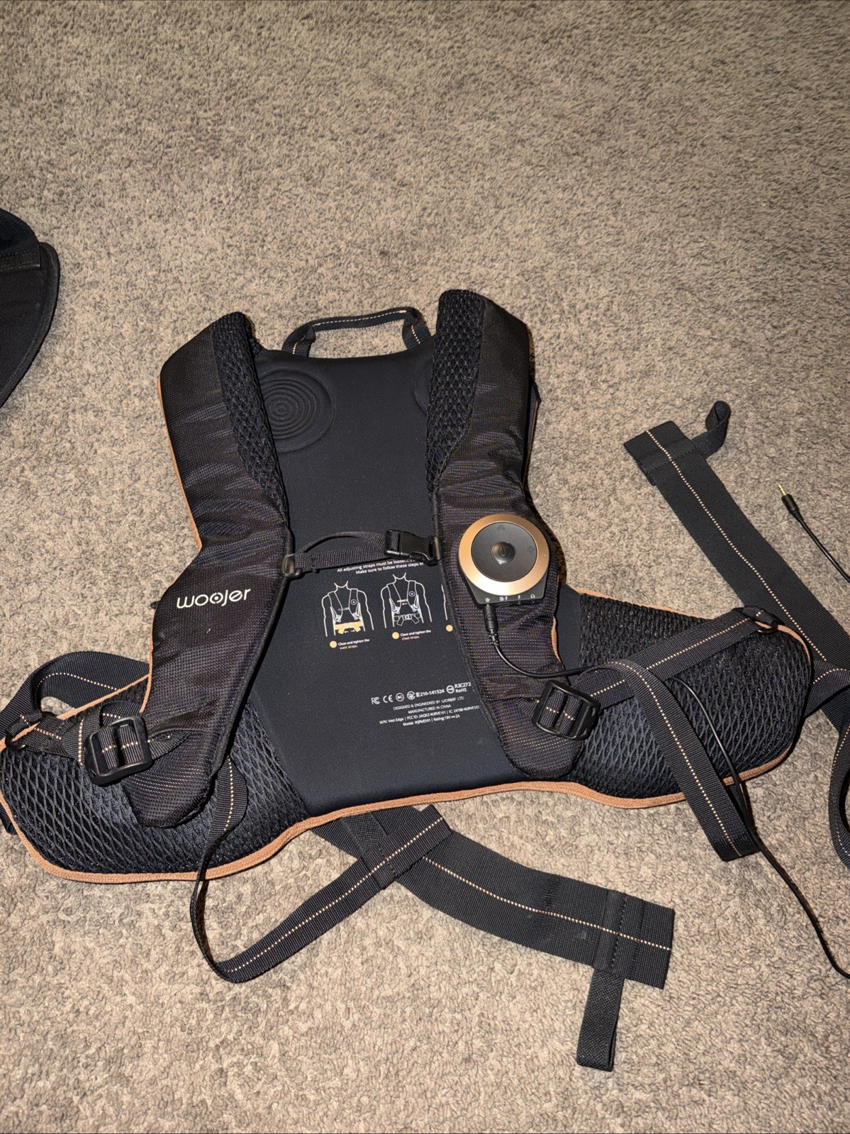 Woojer Vest Edge Haptic Feedback Vest for Gaming Music Movies VR Untested