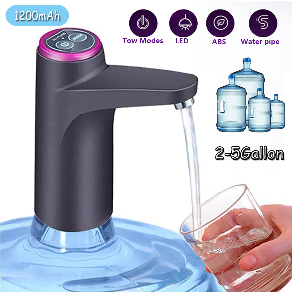 Water Bottle Switch Pump Electric Automatic Universal Jug Dispenser 5 Gallon USB
