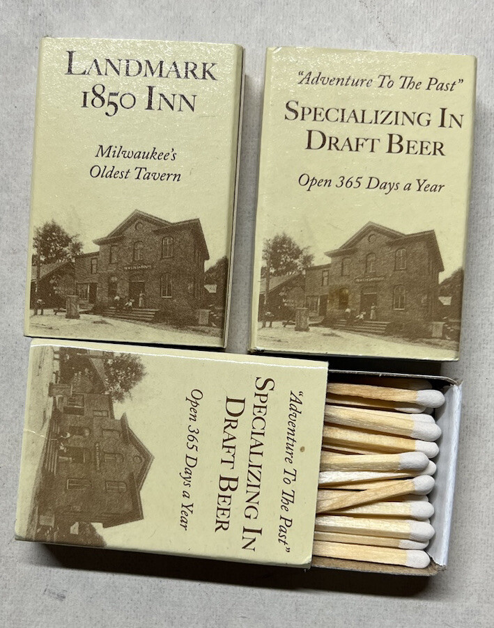 1200ct Wooden Matches, Strike On Box, 40 Boxes Of 30 Collectible Milwaukee WI