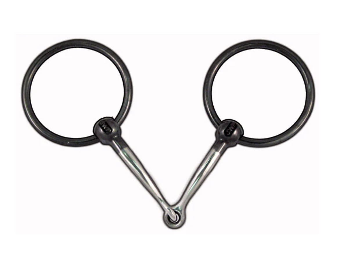 Jeremiah Watt - JWP Blued Loose Ring Snaffle Bit - 5 1/4"