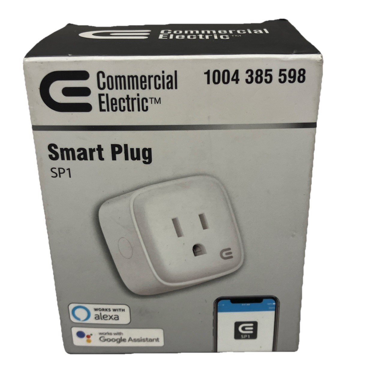 Commercial Electric Smart Plug SP1 Works with Alexa & Hey Google 15 amps
