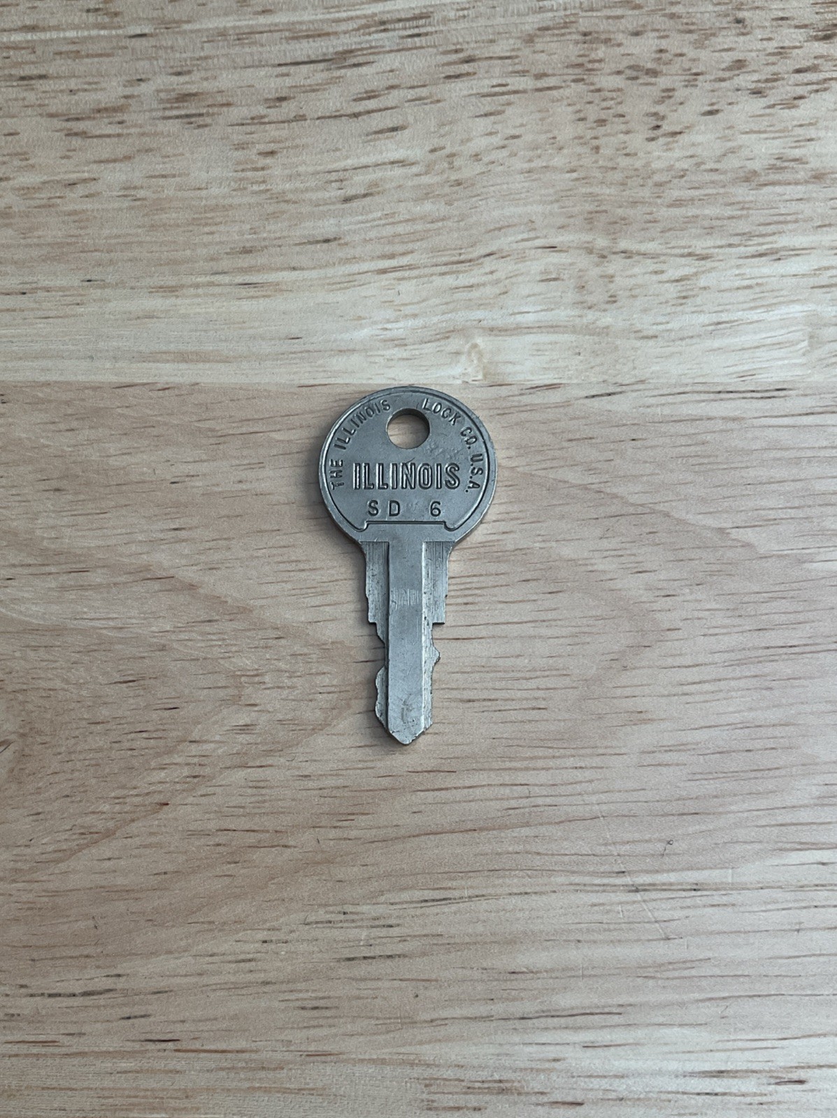 Illinois Lock Key # SD 6