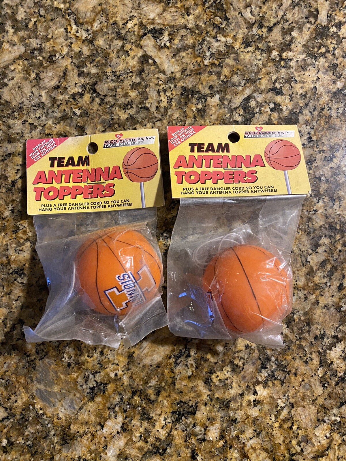 ANTENNA TOPPER Illinois Fighting Illini Basketball Lot Of 2