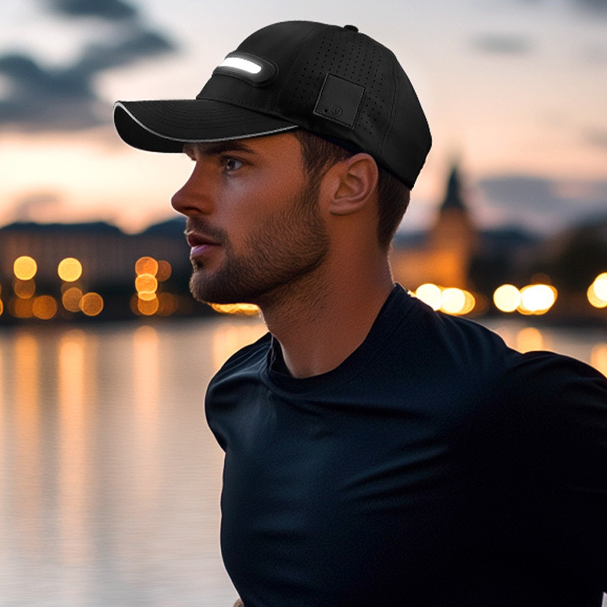 LED Strip Baseball Cap Lightweight Performance Strobe Outdoor Use Gift Hat