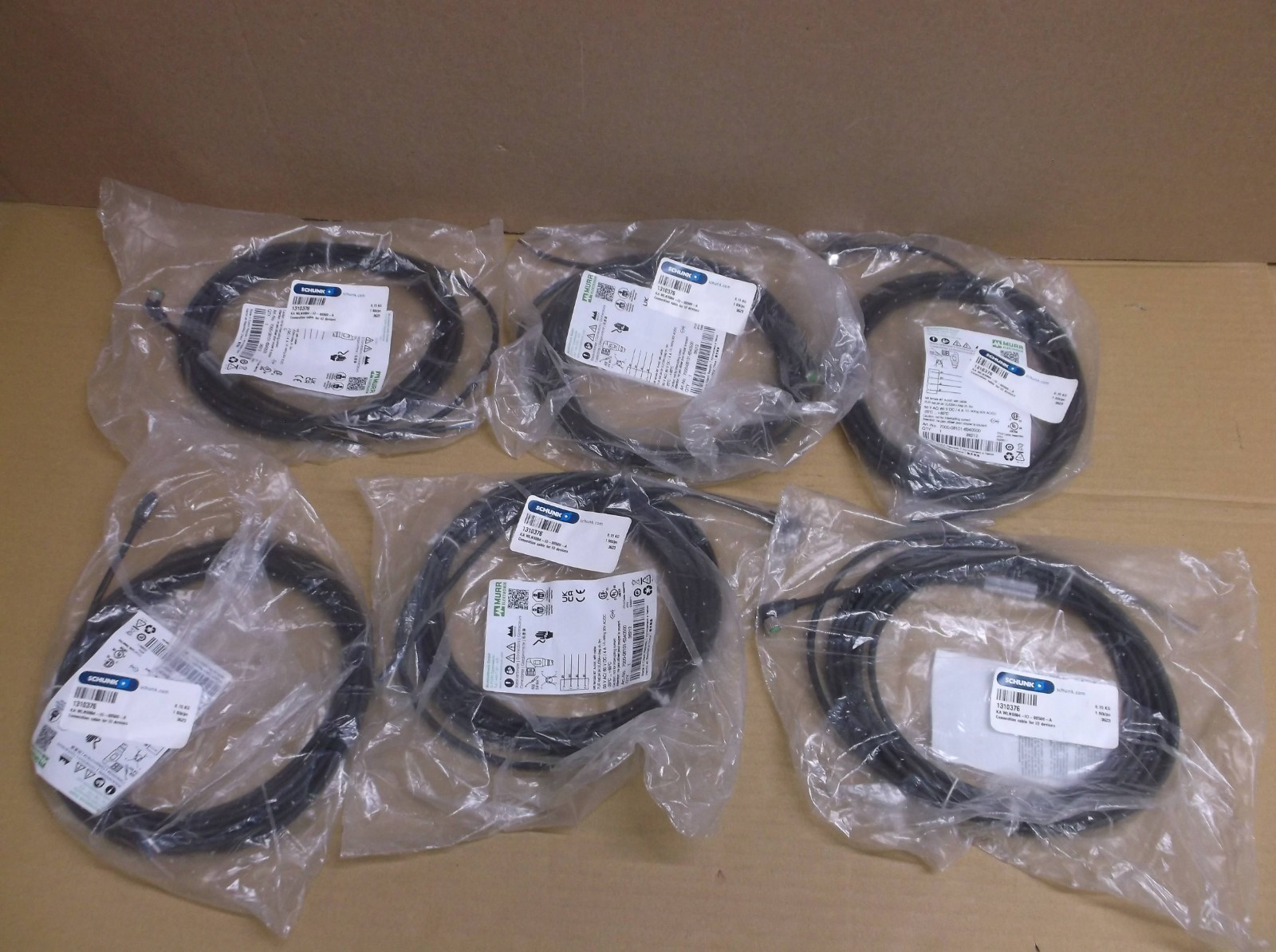 1310376 Schunk NEW In Box 5M I/O Cable Cordset KA WLN0804-IO-00500-A