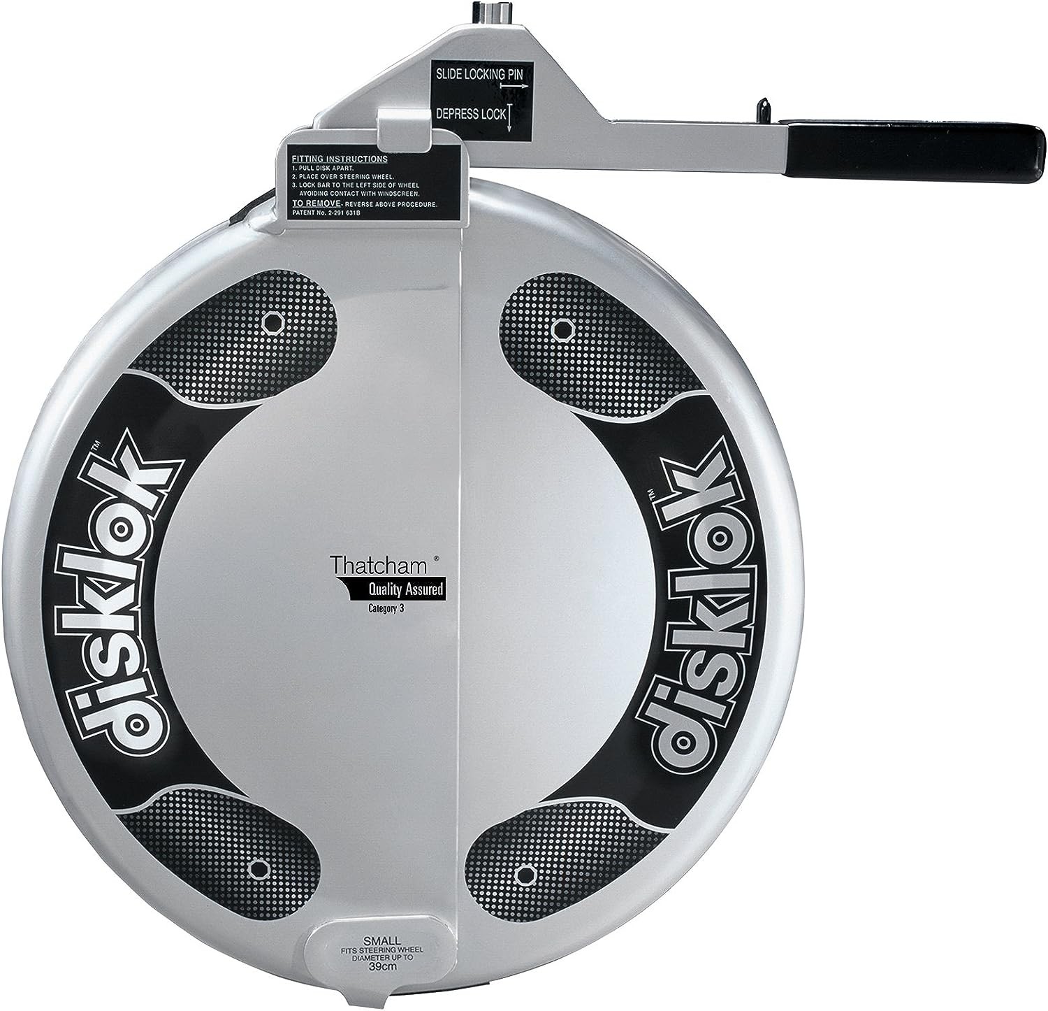 Disklok Small Steering Wheel Lock with Storage Bag