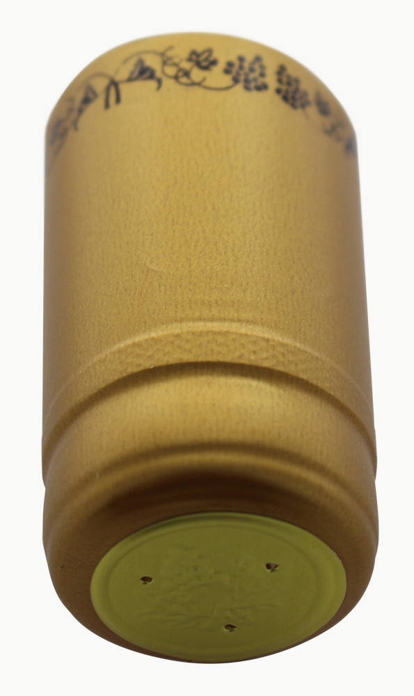 Gold With Black Grapes PVC Shrink Capsules-500 Count