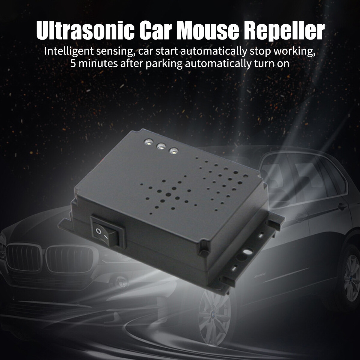 Car Ultrasonic Mouse Repeller for Rat Rodent Deterrent Wire Engine Pest Control