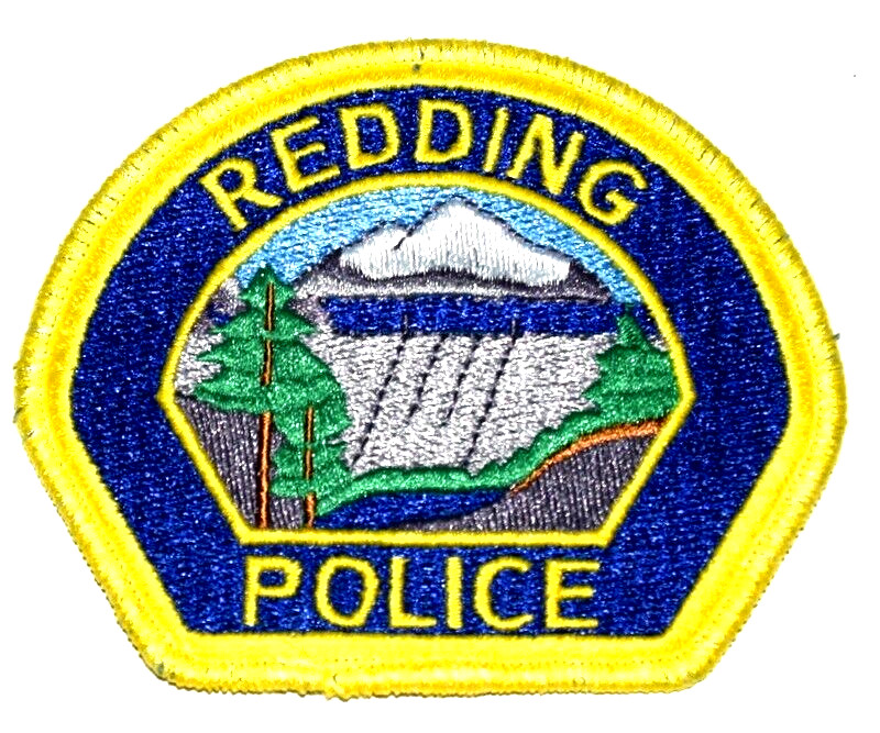 REDDING CALIFORNIA CA Sheriff Police Patch DAM RIVER MOUNTAIN BRIDGE TREES