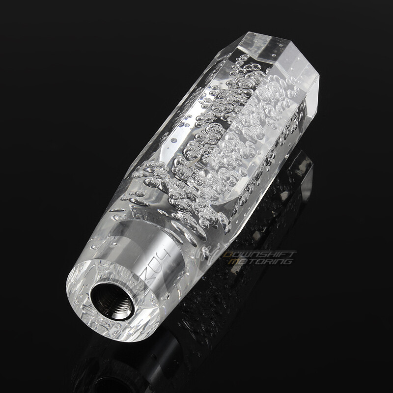 VIP Universal JDM Diamond Crystal Manual Bubble Shift Knob 150mm CLEAR