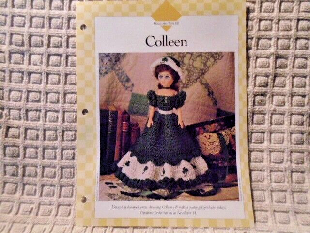 Colleen 15" fashion doll dress  VANNA'S CROCHET PATTERN INSTRUCTIONS