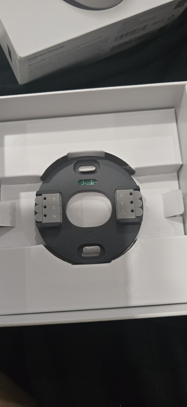 Google Nest Thermostat Charcoal Open Box Never Used